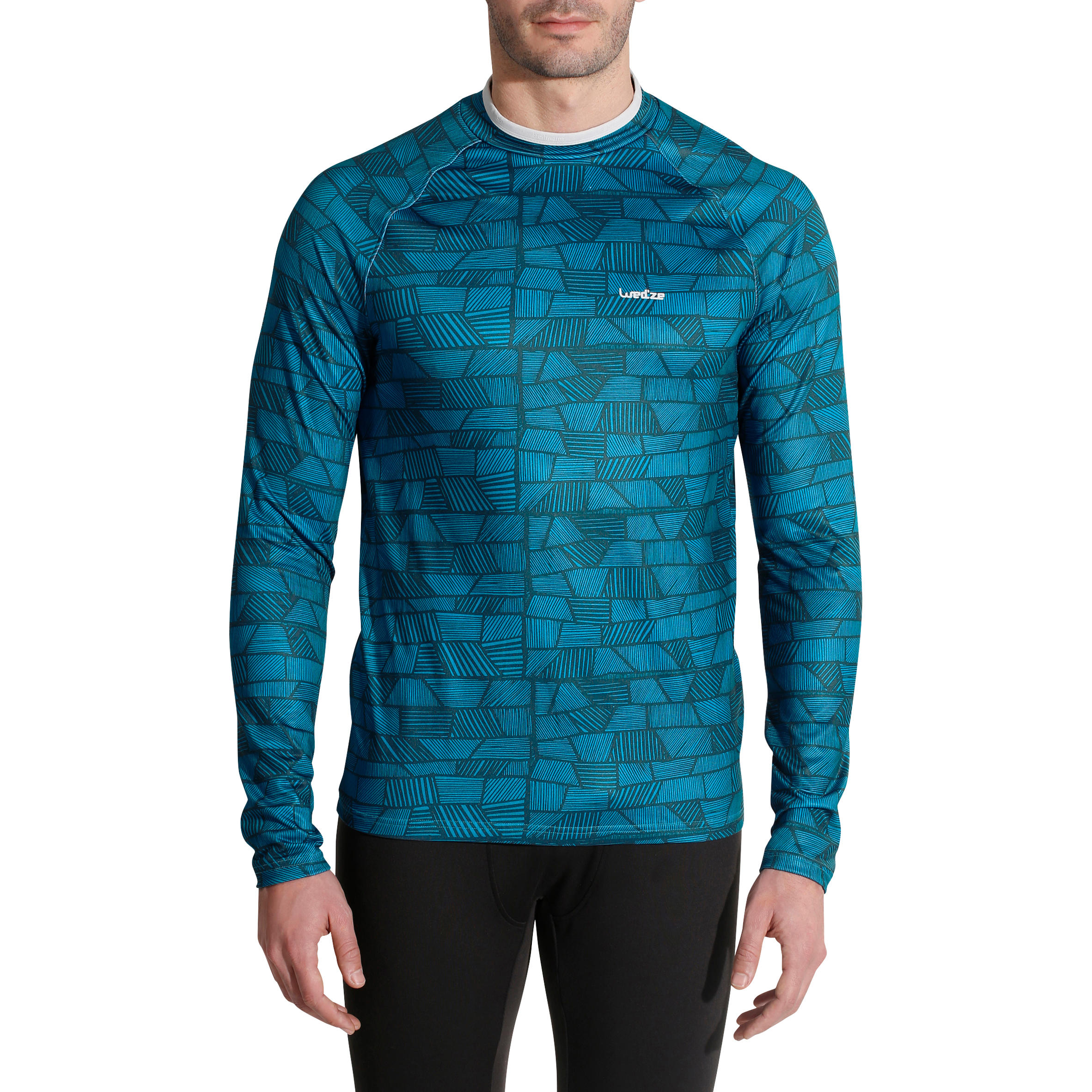 Freshwarm Men's Ski Base Layer - Blue 3/10