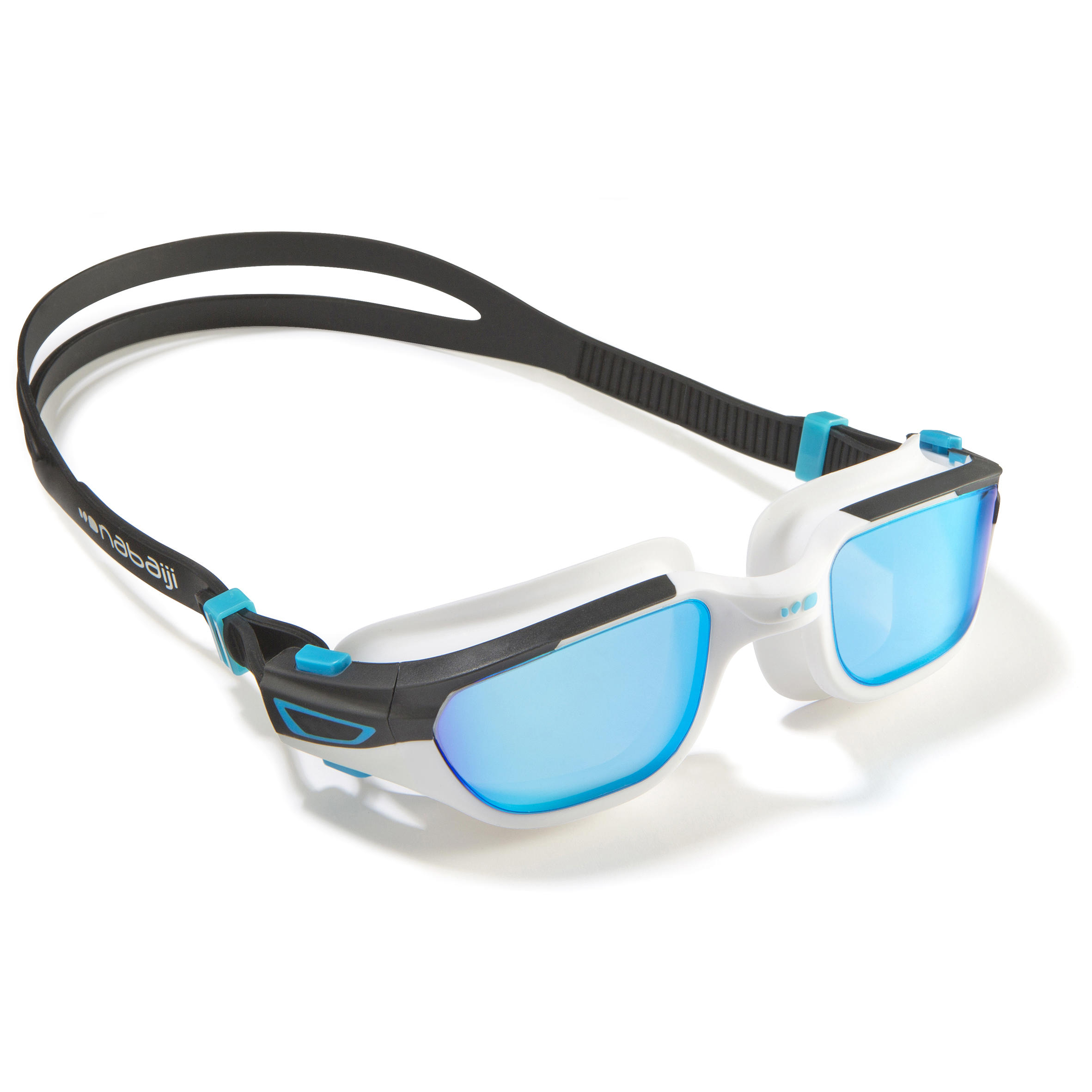 NABAIJI Spirit Swimming Goggles Size L - Mirrored White Black
