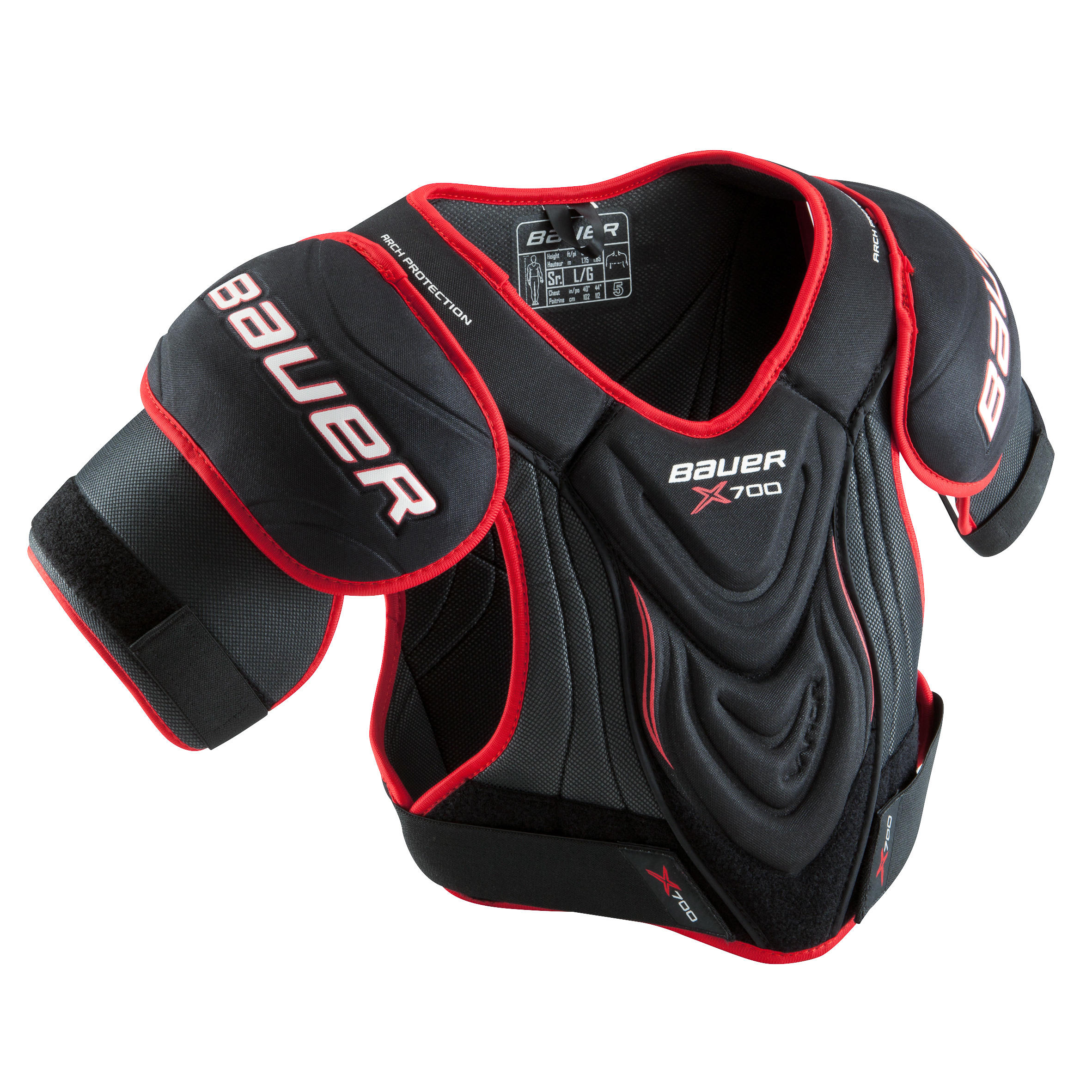 Bauer Schouderbeschermers Vapor X700 Zwartrood bauer kopen in de aanbieding