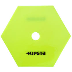 Lot de 10 disques hexagonaux extra plats jaunes