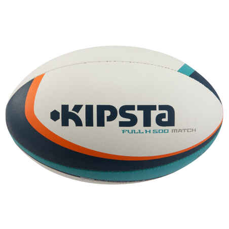 Balón de rugby talla 5 Full H 500 turquesa naranja