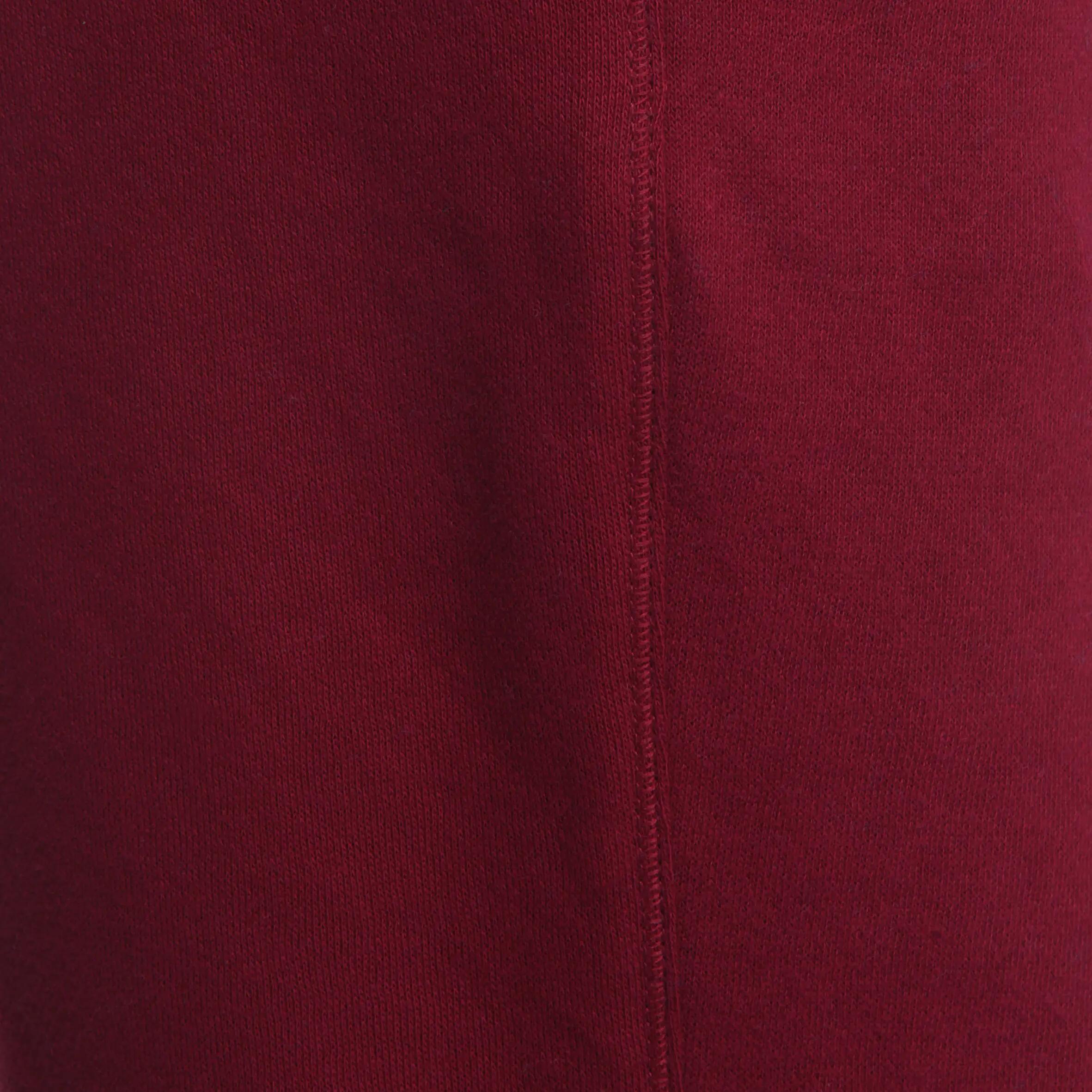 Boys' Gym Brushed-jersey Bottoms - Burgundy 10/11
