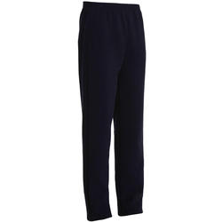 Pantalon molleton fitness garçon bleu marine