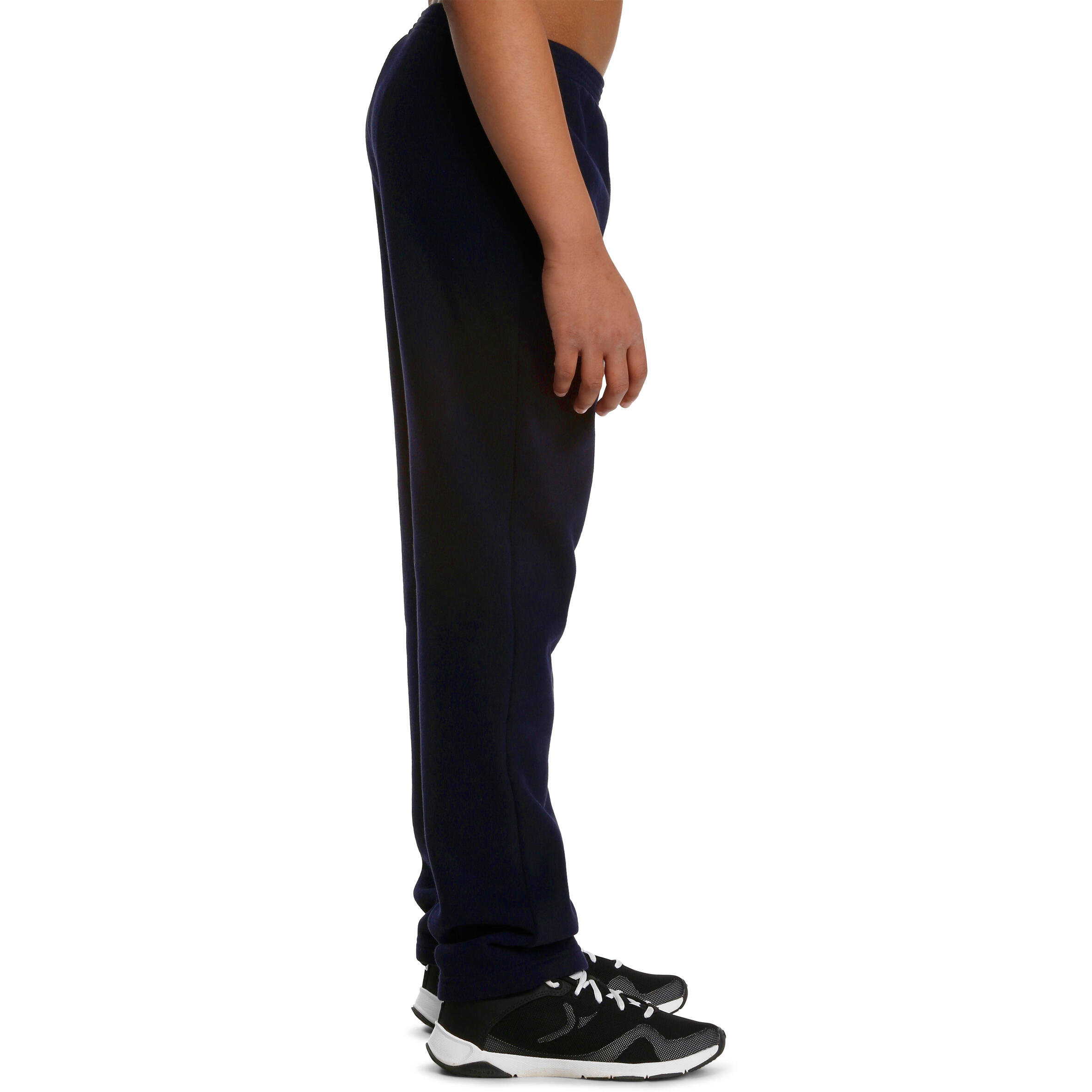 Boys' Brushed Jersey Fitness Bottoms - Navy Blue 3/9