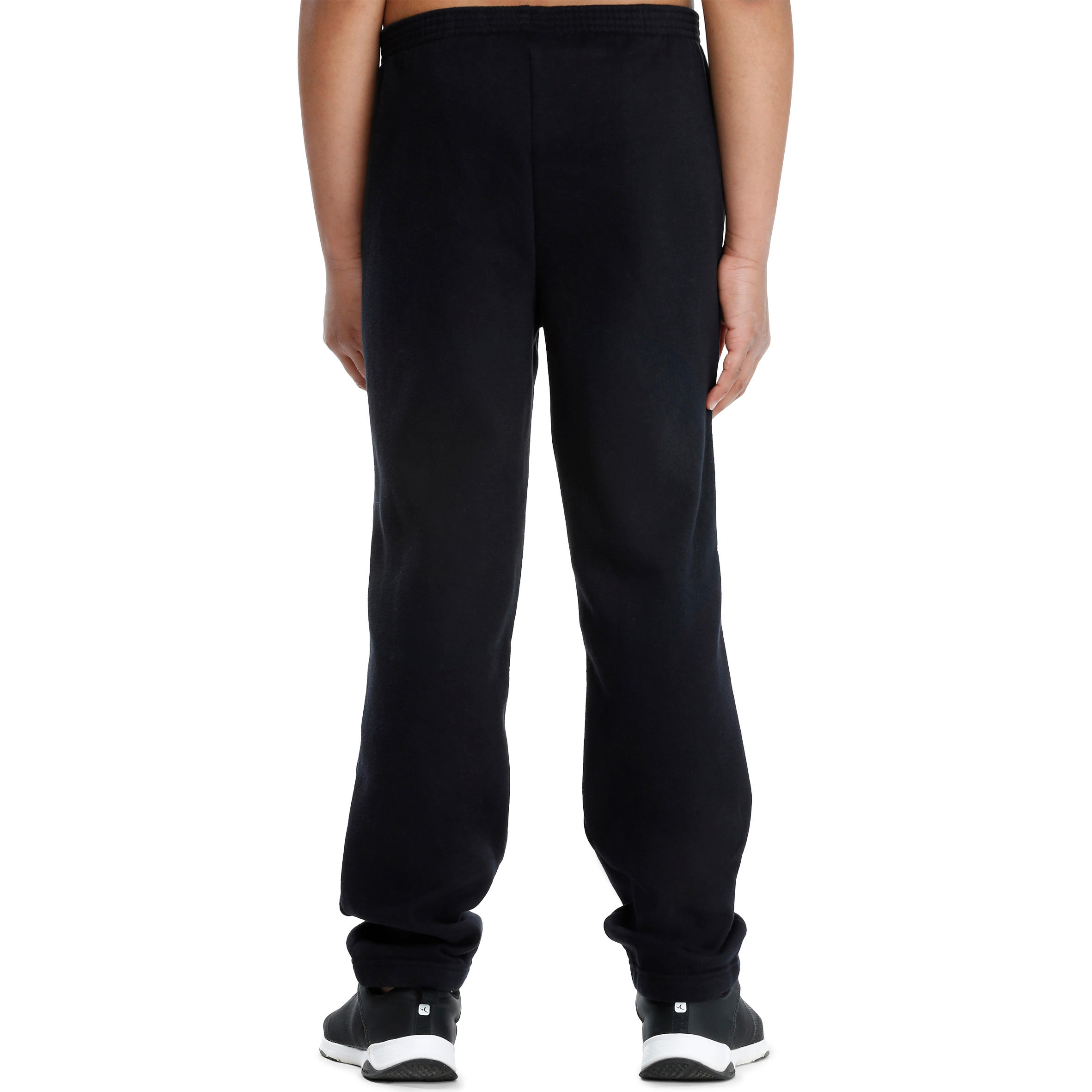 Boys' Brushed Jersey Fitness Bottoms - Black 2/9
