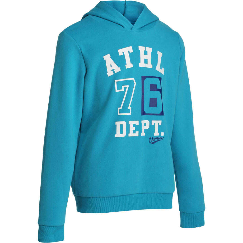 Boys' hooded gym sweatshirt - blue