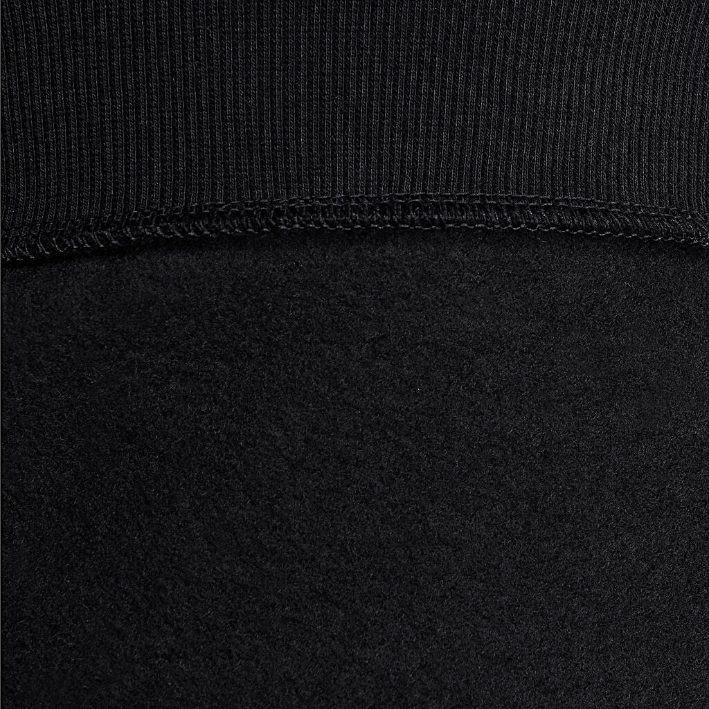 Kapuzenpullover Kinder, schwarz