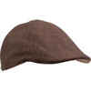 Water-repellent tweed flat cap  brown