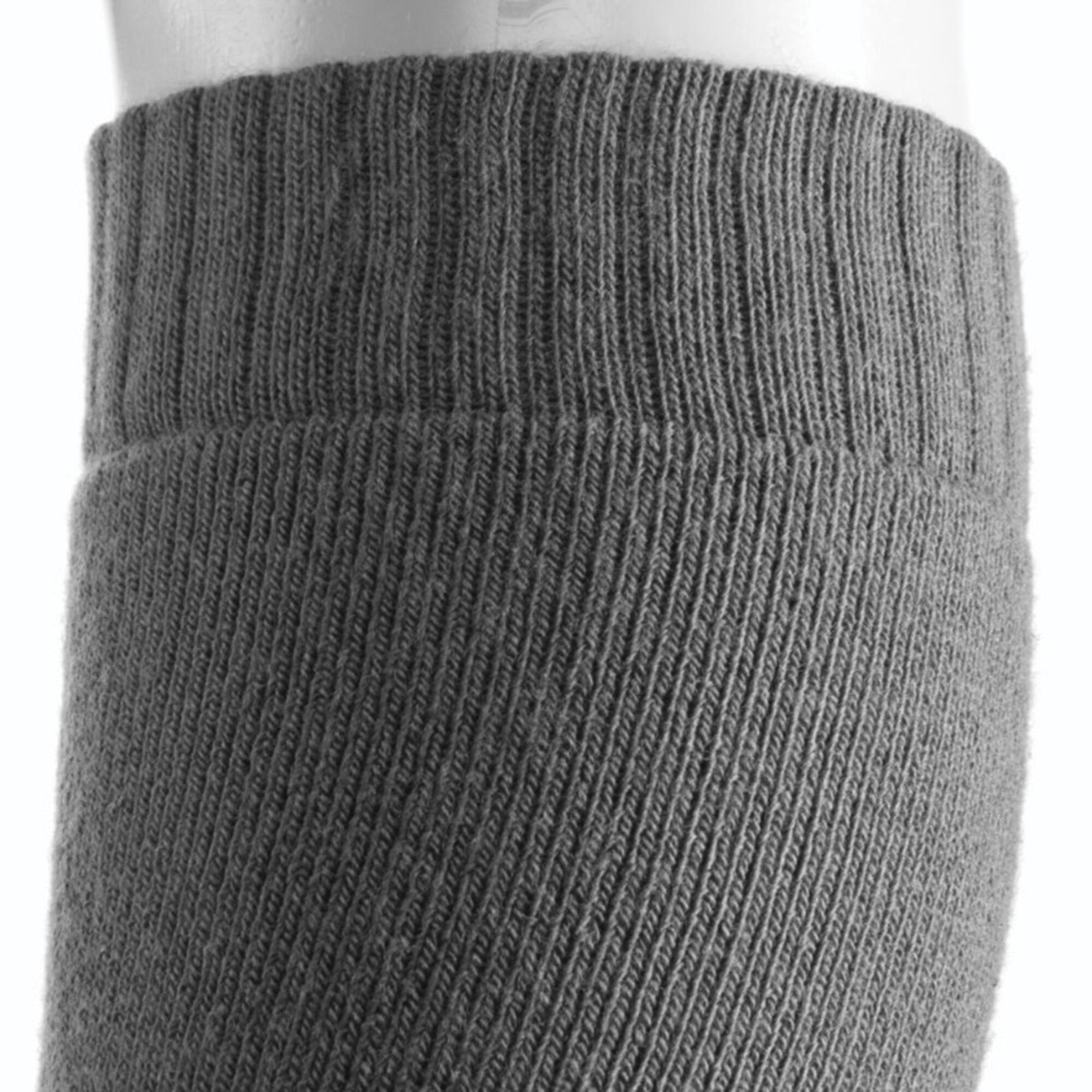 Wedze First Heat Adult Ski Socks - Grey 4/4