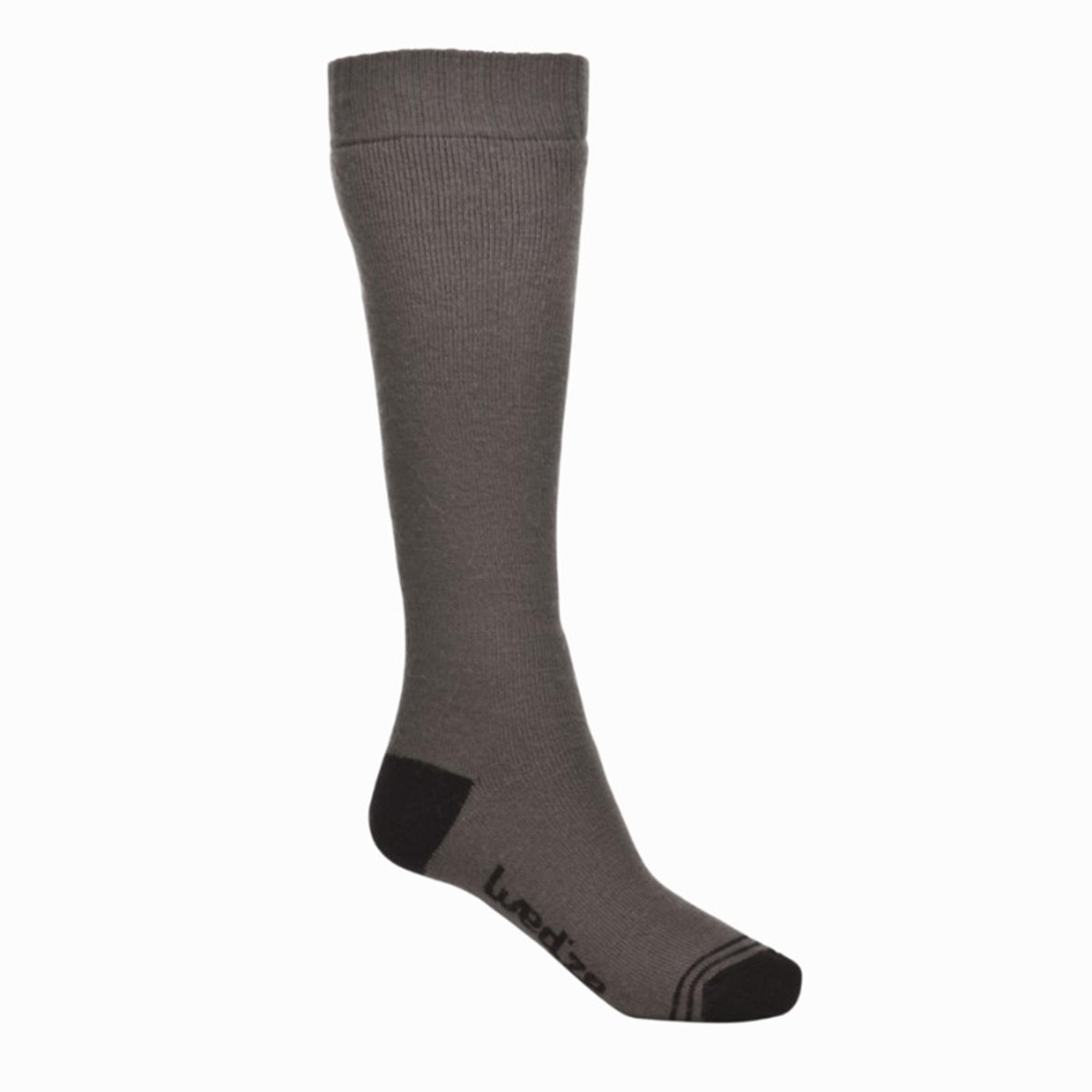 Wedze First Heat Adult Ski Socks - Grey 1/4