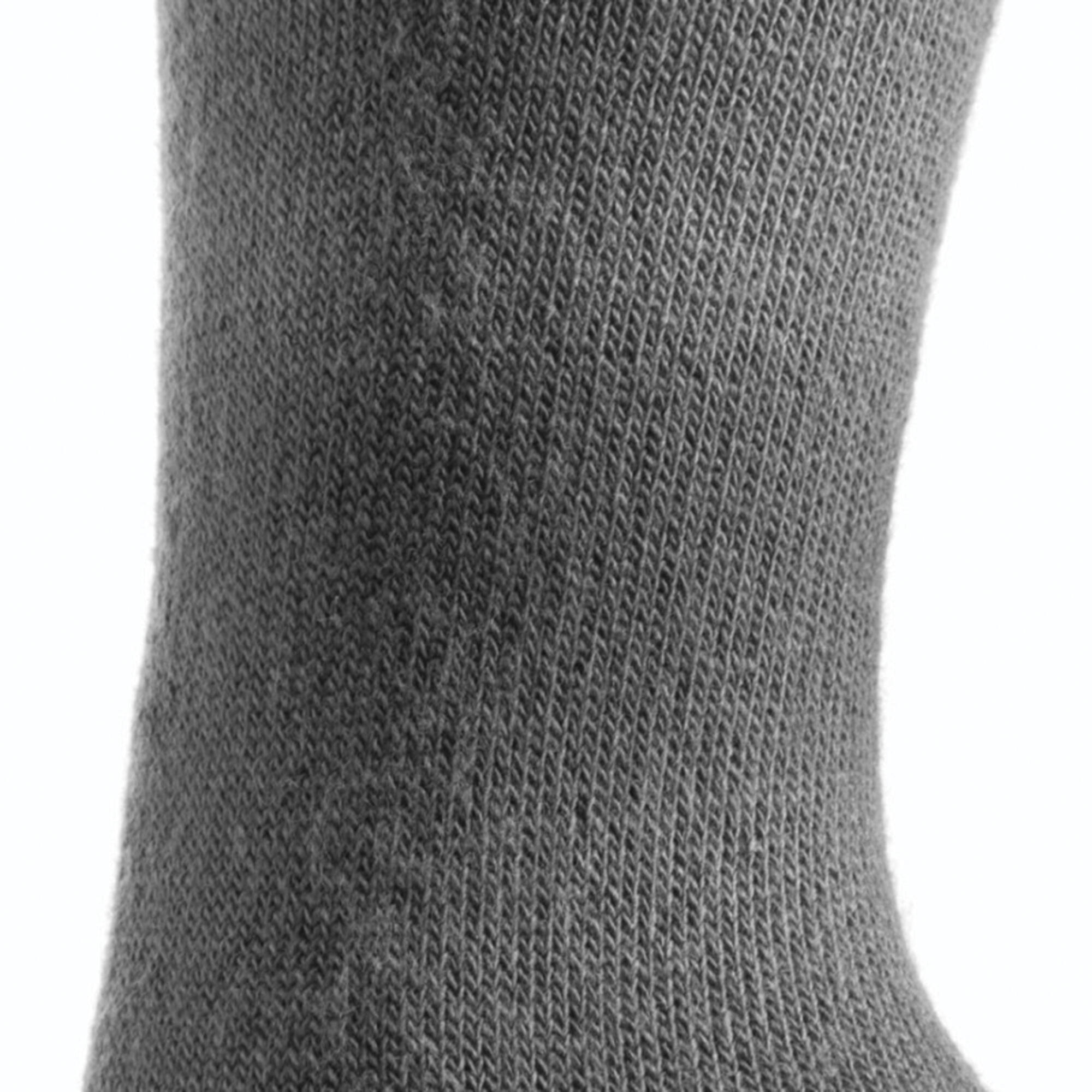 Wedze First Heat Adult Ski Socks - Grey 3/4