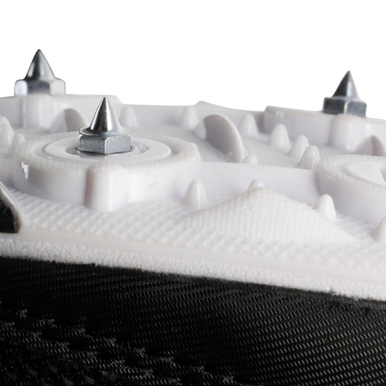 ATHLETICS TRAINERS WITH SPIKES BLACK WHITE