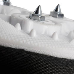 ATHLETICS TRAINERS WITH SPIKES BLACK WHITE