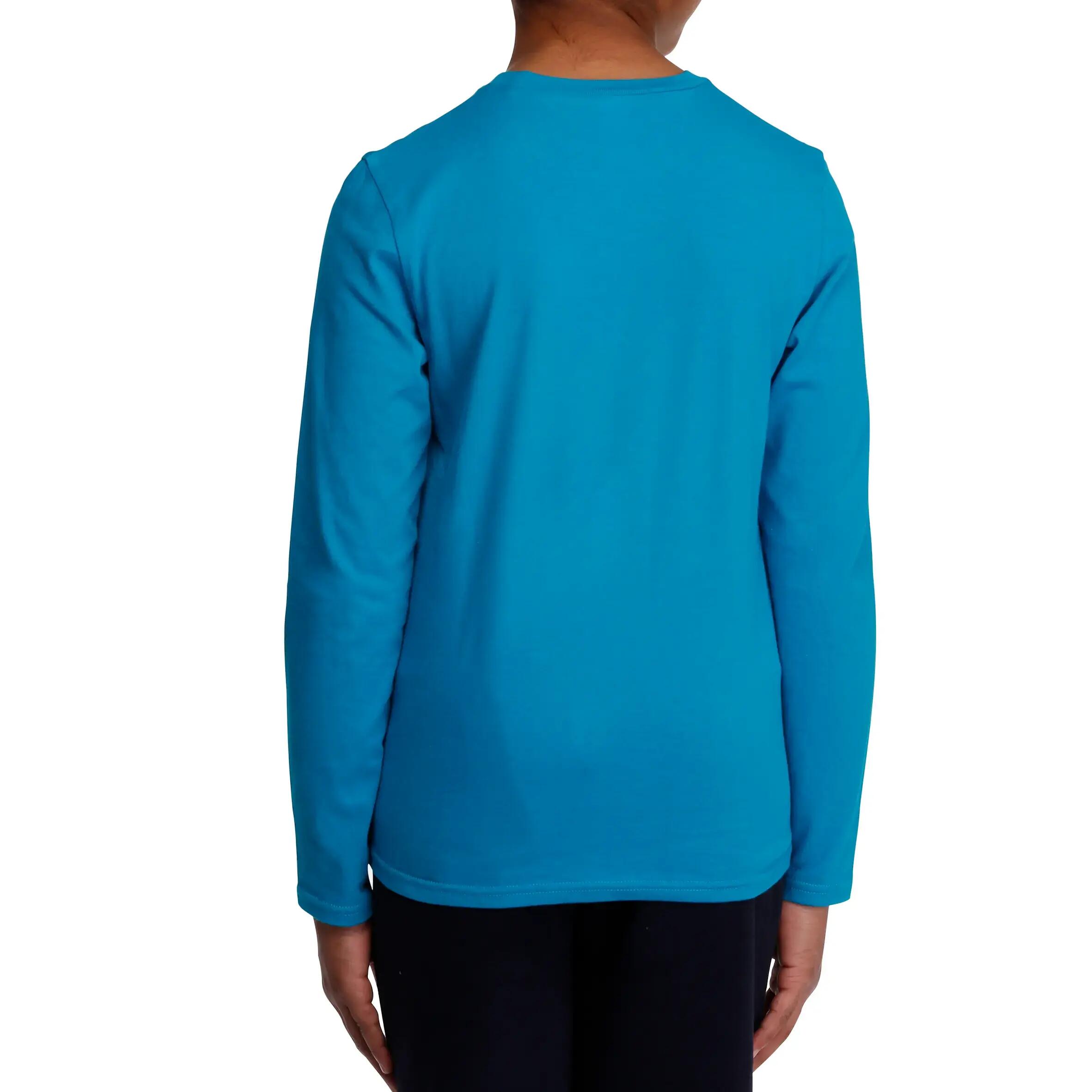 Boys' Gym Long-sleeved T-shirt - Blue 4/10