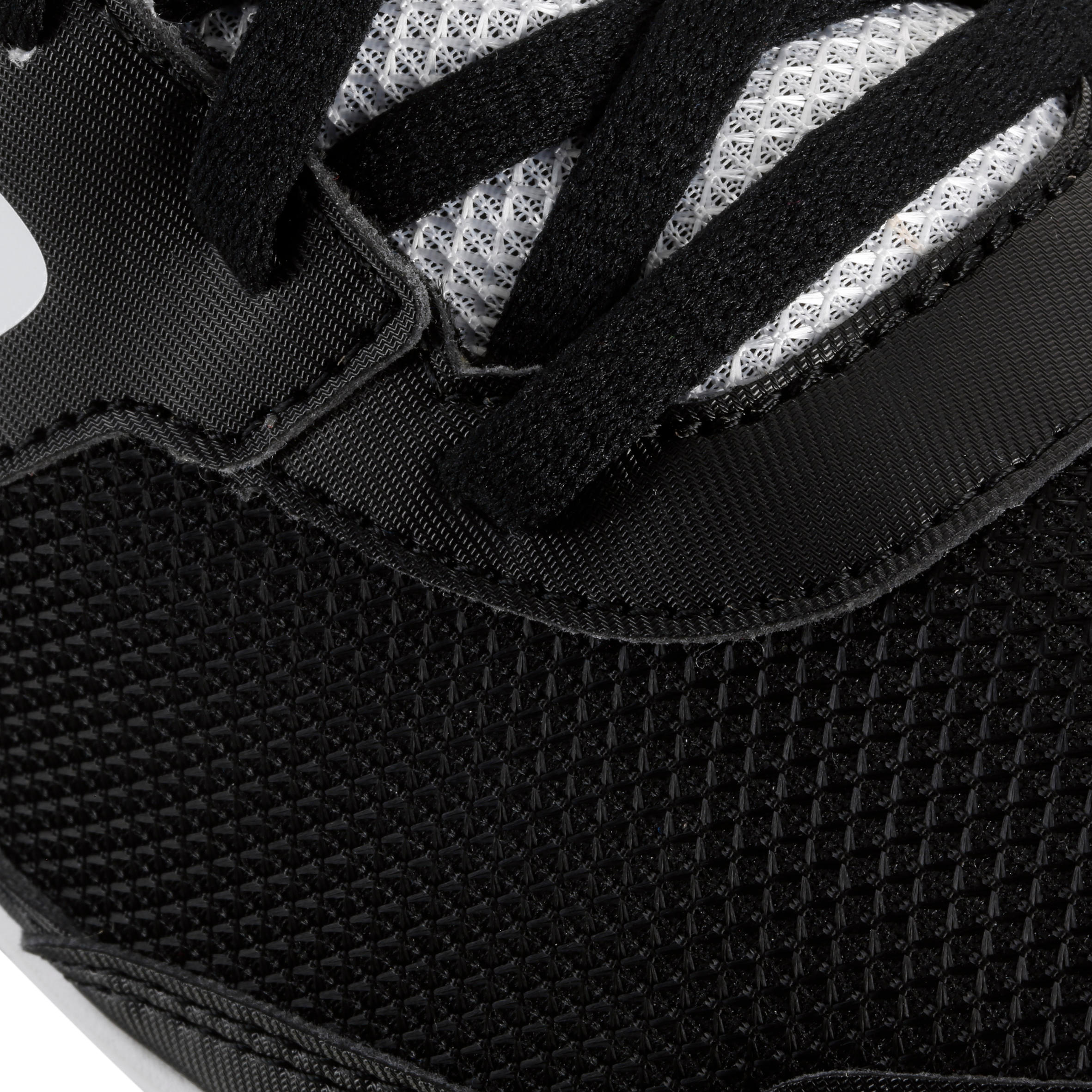 ATHLETICS TRAINERS WITH SPIKES BLACK WHITE 8/18