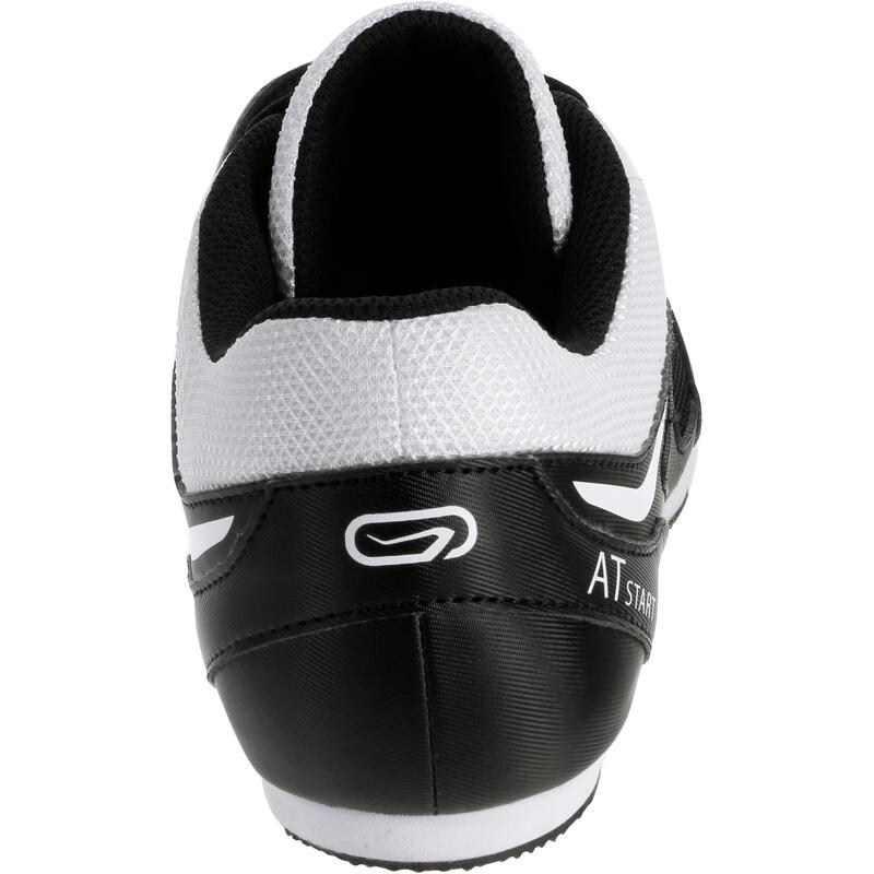 CHAUSSURE D’ATHLETISME A POINTES POLYVALENTE NOIRE BLANCHE