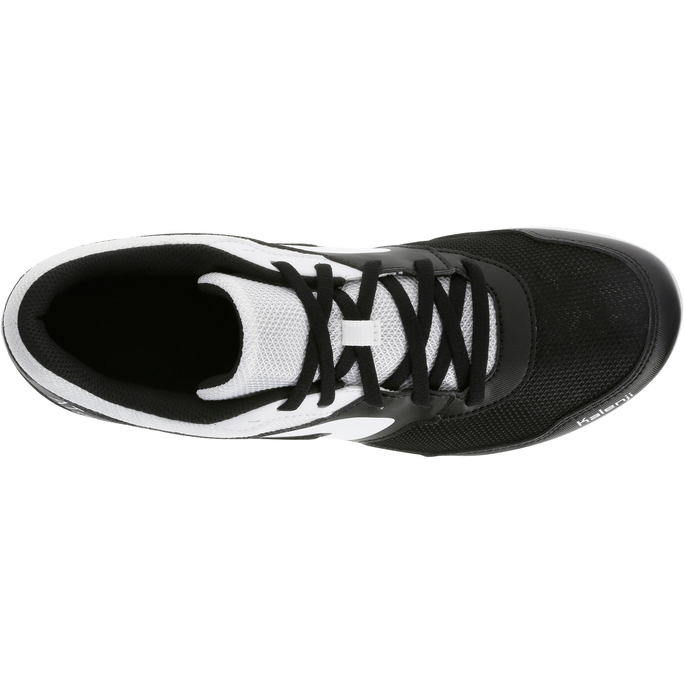 ATHLETICS TRAINERS WITH SPIKES BLACK WHITE 6/18