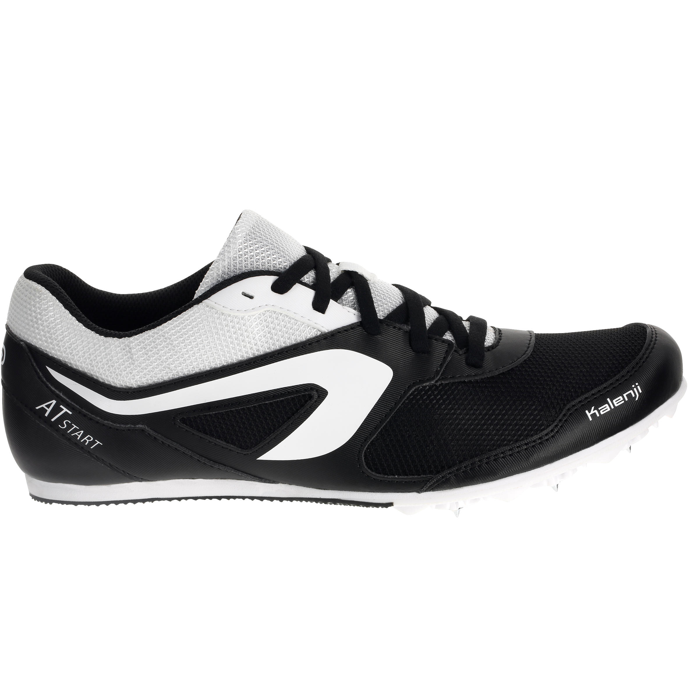 ATHLETICS TRAINERS WITH SPIKES BLACK WHITE 2/18