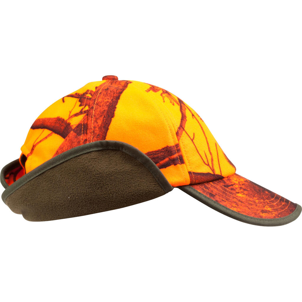 Hunting Cap with Ear Flaps - Orange