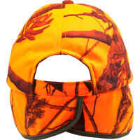 Jagd-Schirmmütze mit Ohrenklappen Camouflage orange
