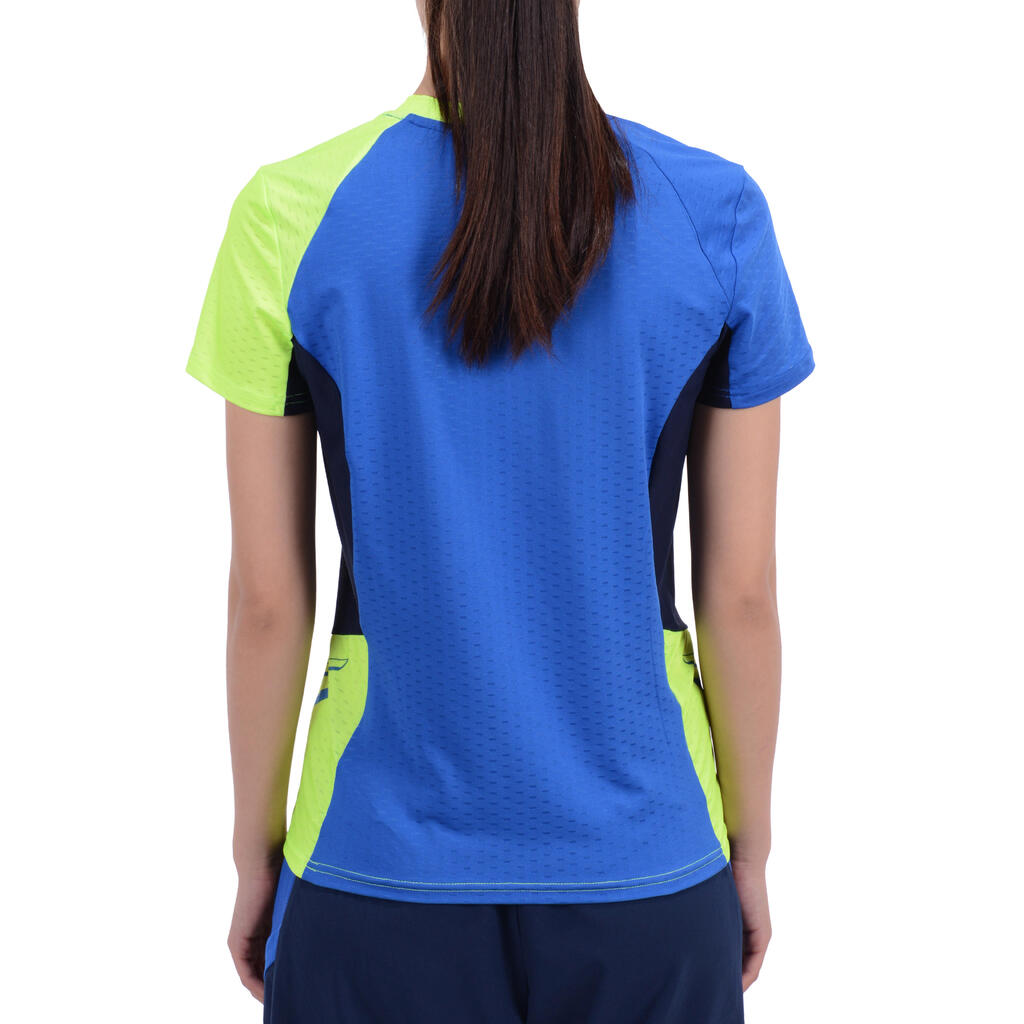 T-Shirt 860 Badminton Damen hellblau