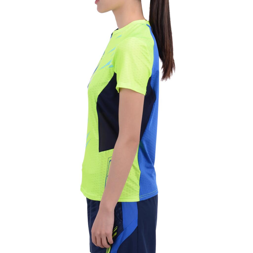 T-Shirt 860 Badminton Damen hellblau