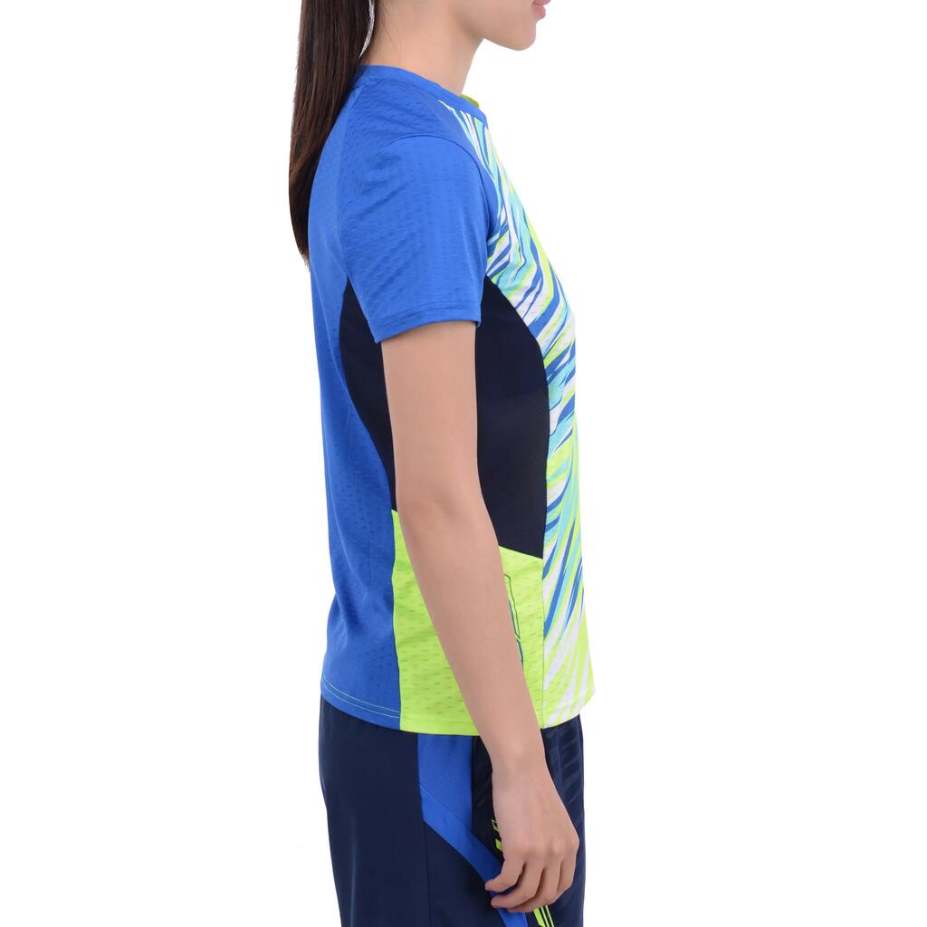 T-Shirt 860 Badminton Damen hellblau