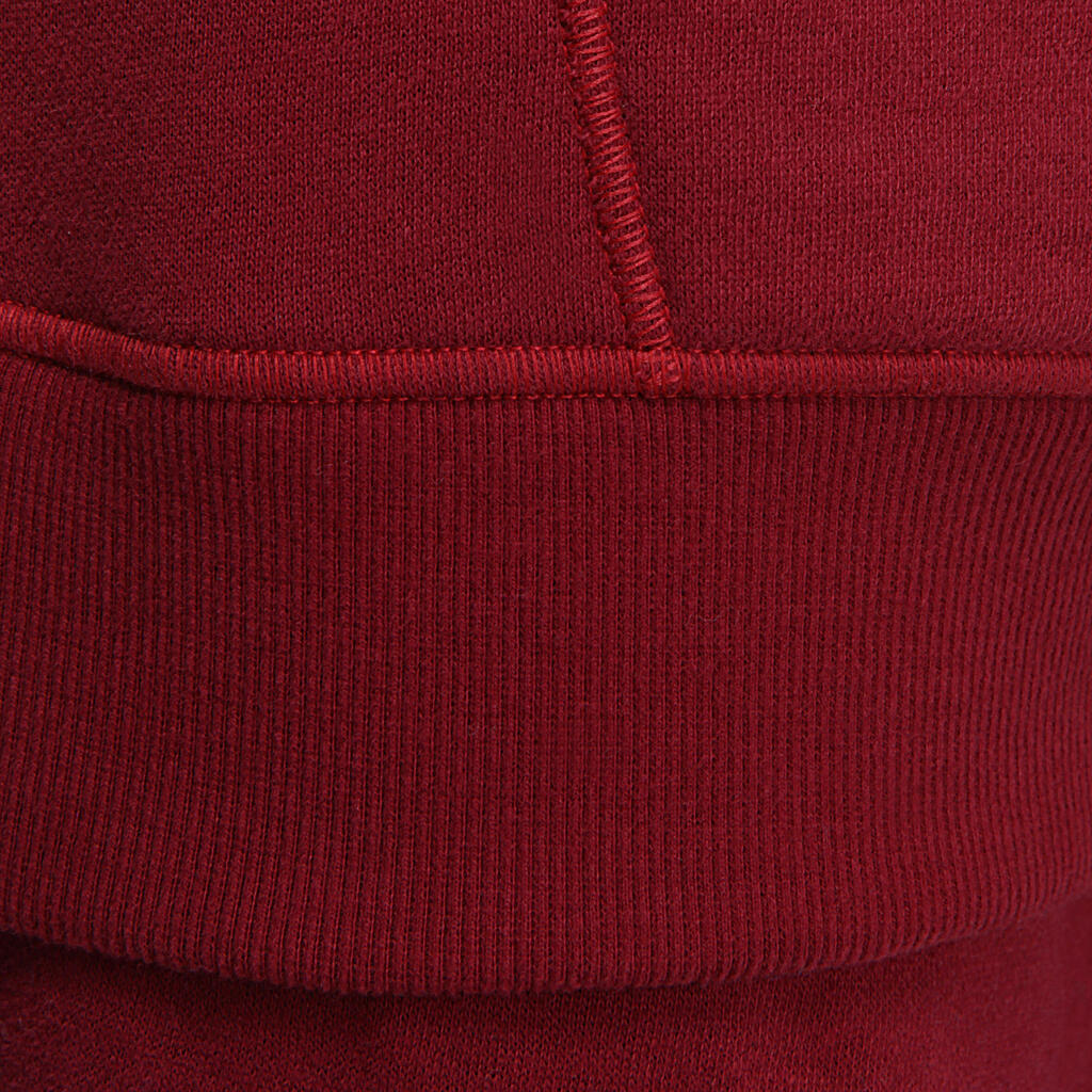 Kapuzenjacke Kinder, dunkelrot