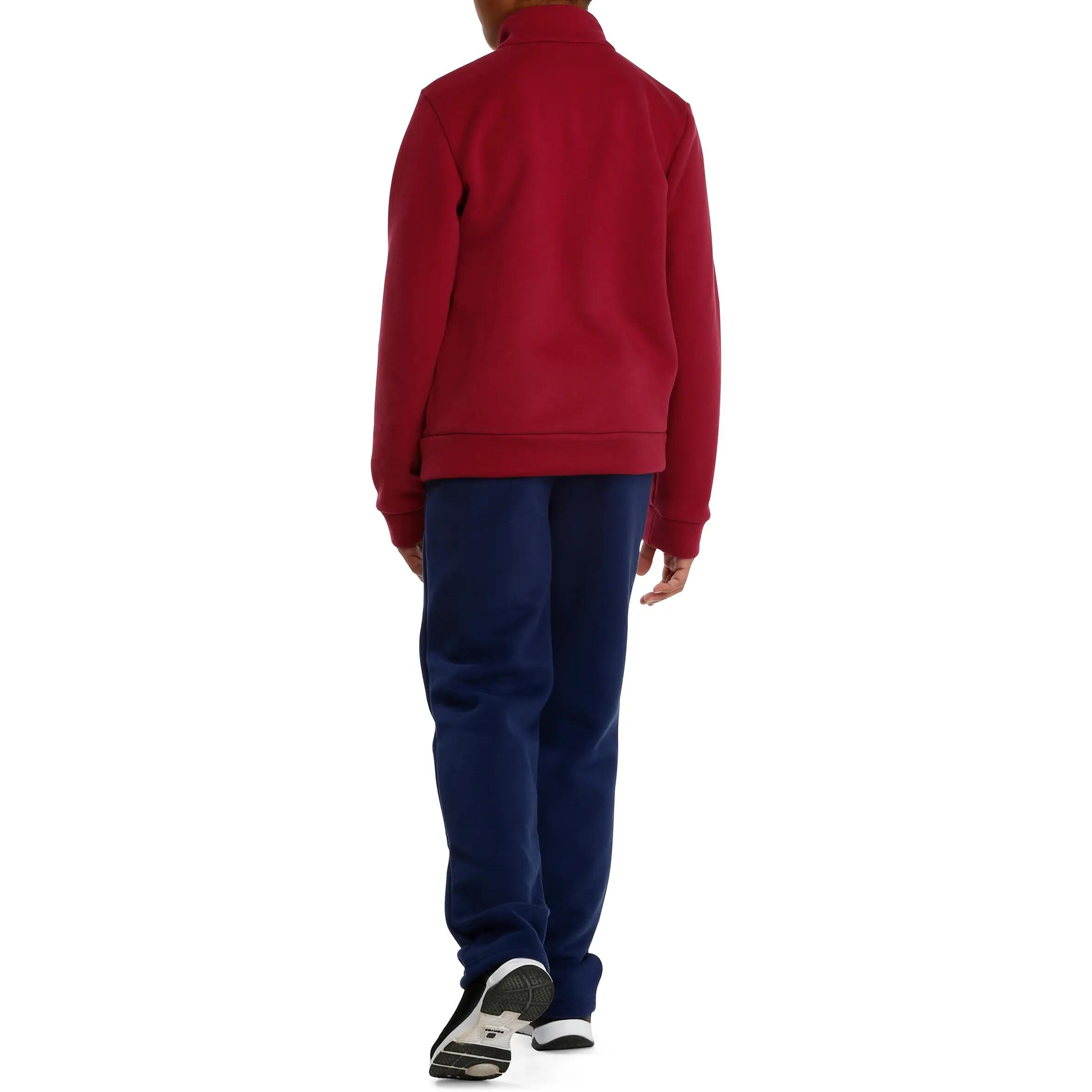 Warm'Y Boys' Gym Tracksuit - Burgundy 3/14