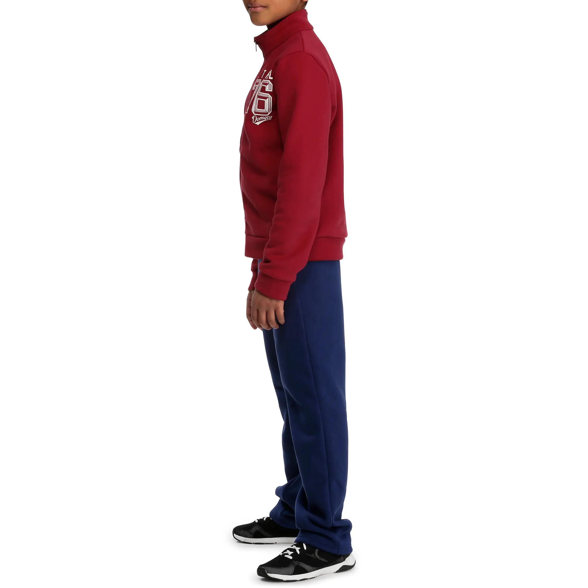 Warm'Y Boys' Gym Tracksuit - Burgundy 4/14