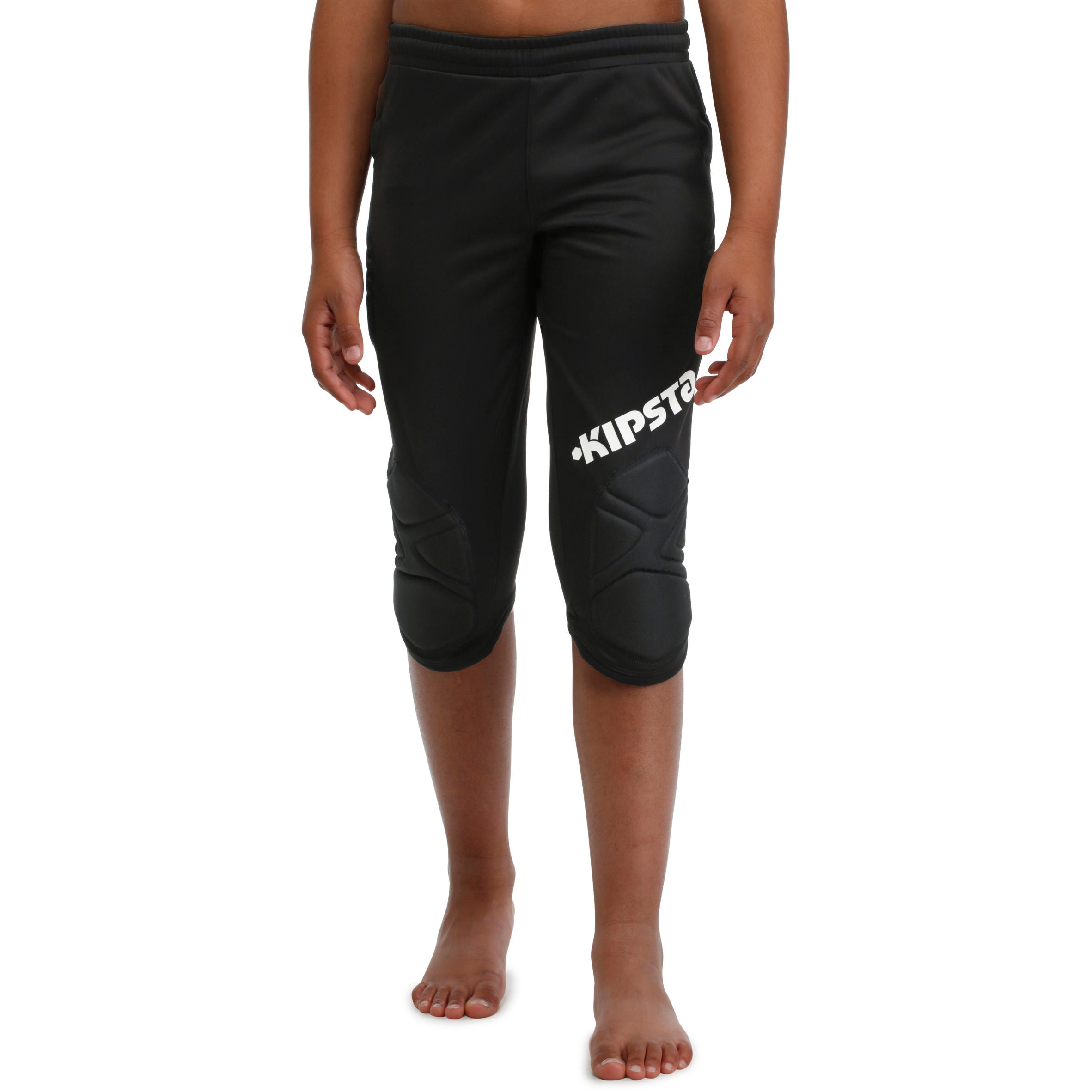 F300 Adult Football Goalkeeper 3/4 Length Bottoms - Black 4/9