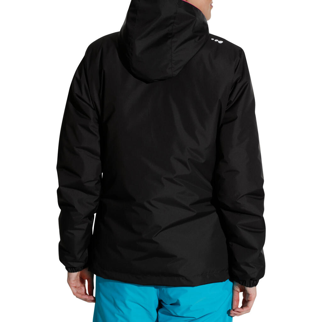 VESTE DE SKI DE PISTE FEMME SKI-P JKT 100 NOIRE