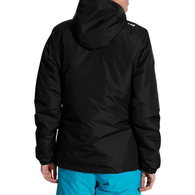 SKI-P 100 WOMEN'S PISTE SKI JACKET - BLACK