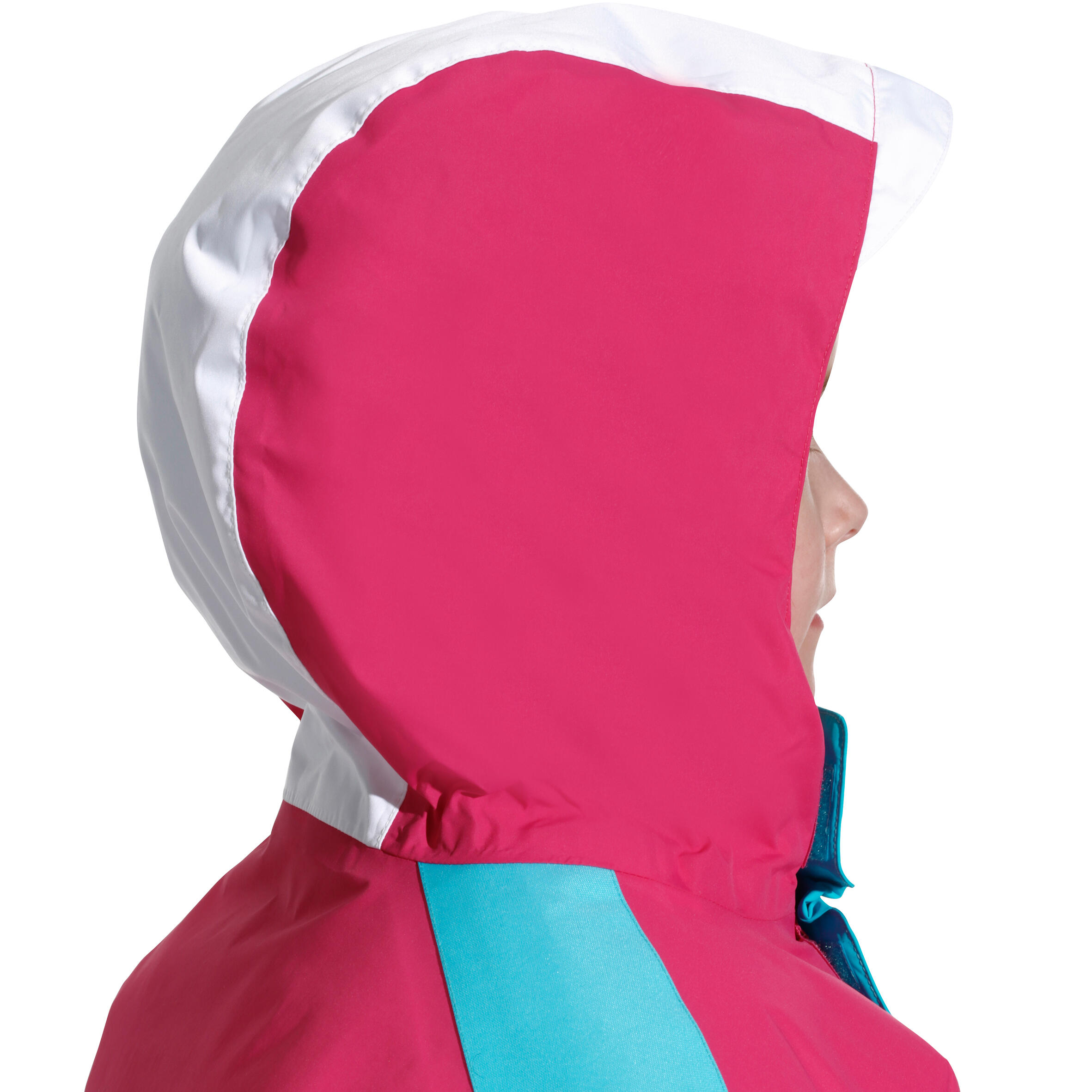 Slide 100 Girls' Ski Jacket - Pink/Blue/White WEDZE | Decathlon