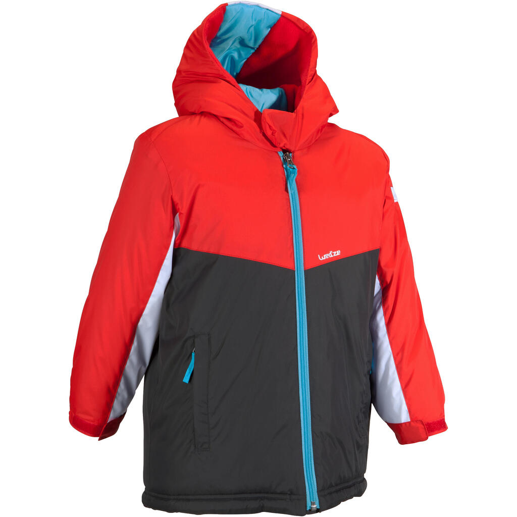Παιδικο μπουφαν ski-p 100 για σκι-κοκκινο