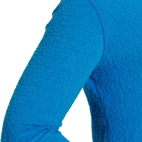 Дитяча термофутболка 2WARM для лижного спорту - Синя