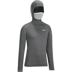 Sous-vêtement haut de ski enfant Freshwarm Neck gris