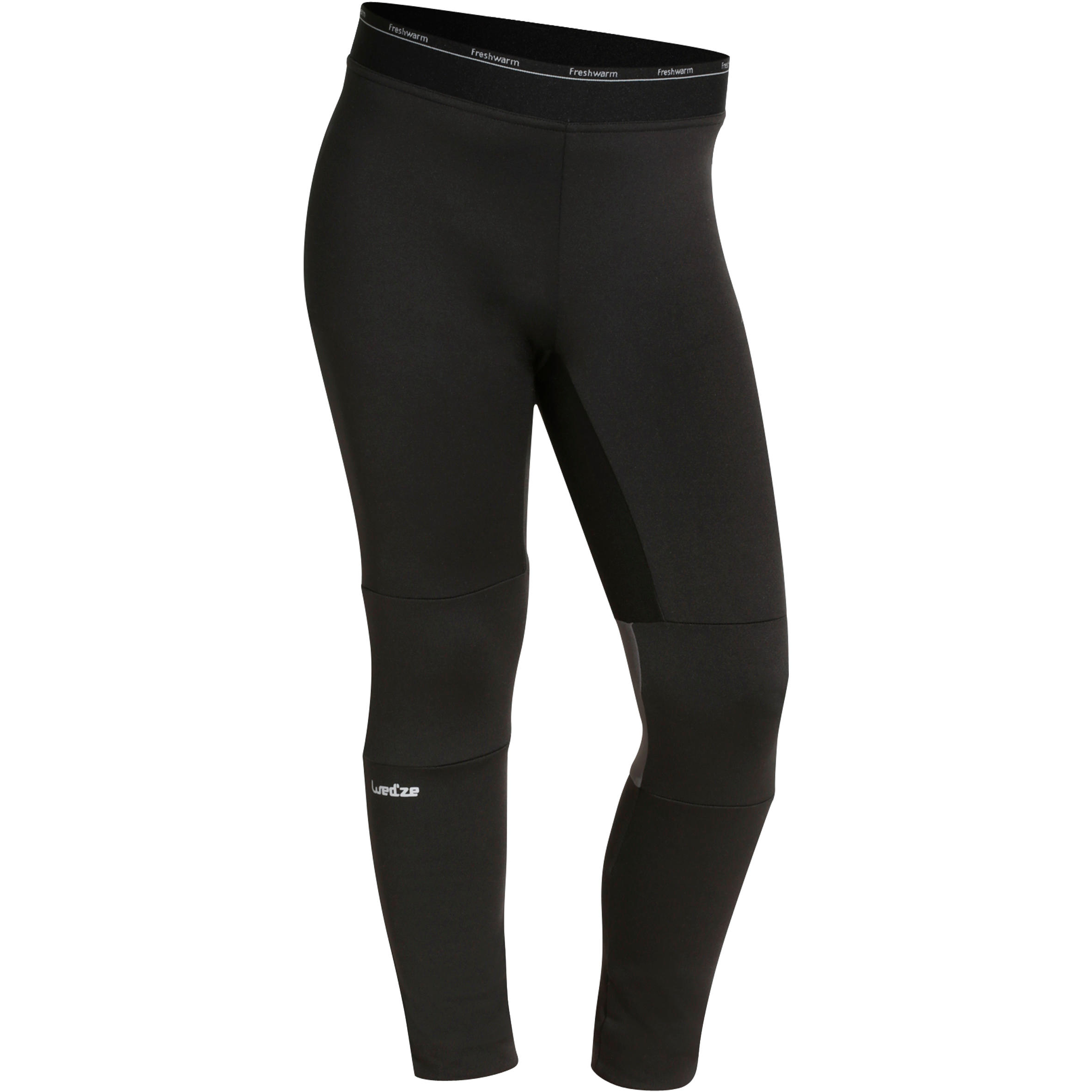 

Kids’ Ski Base Layer Bottoms FRESHWARM - Black -  By WEDZE | Decathlon