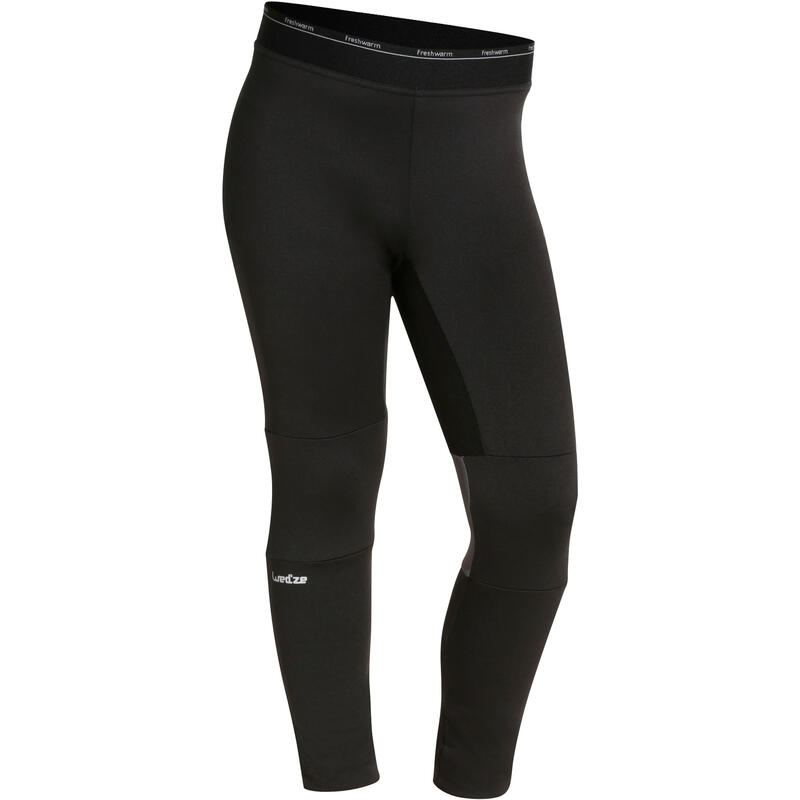 Pantalón Térmico de Esquí y Nieve Interior Niños Wedze Freshwarm Negro