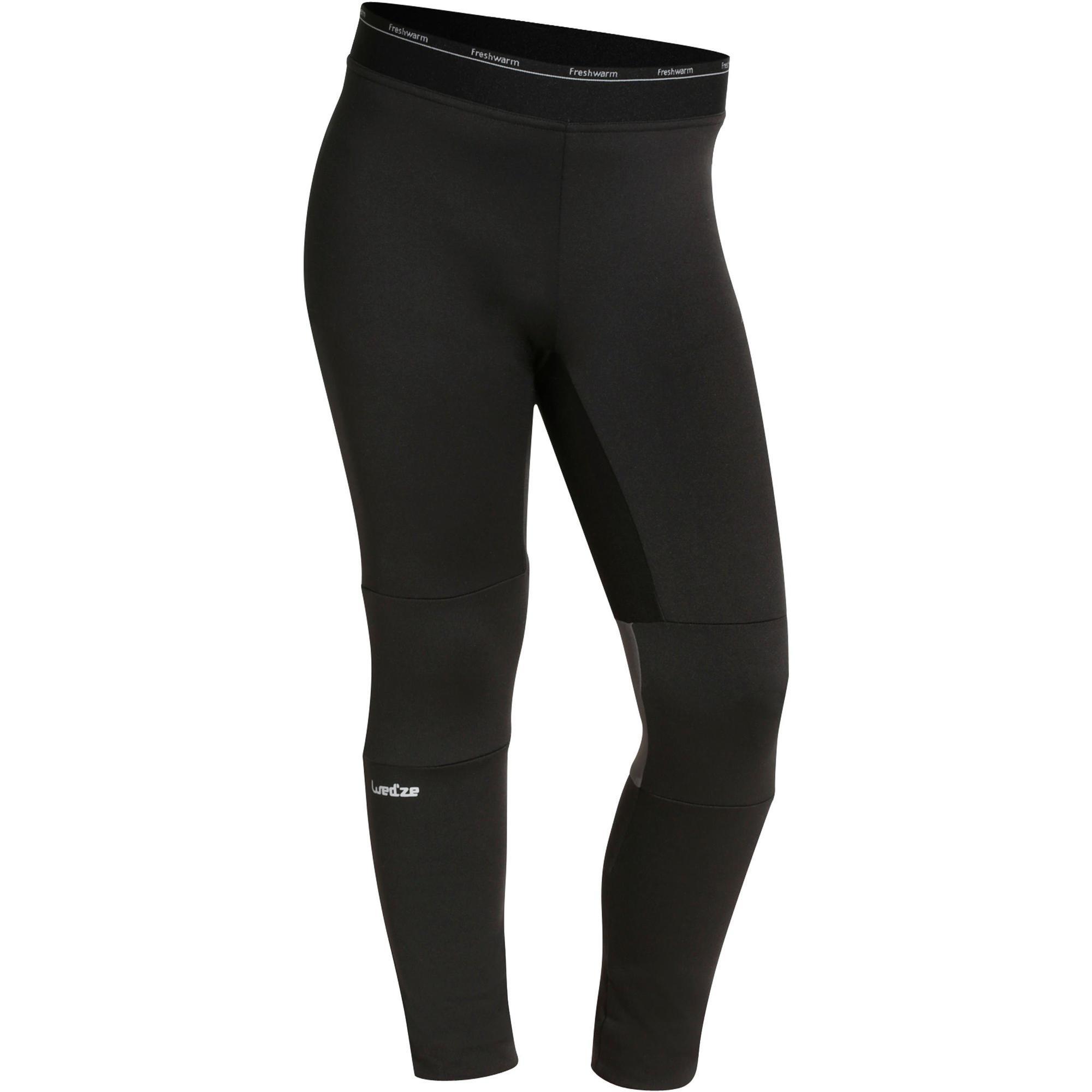 Kids’ Ski Base Layer Bottoms FRESHWARM - Black