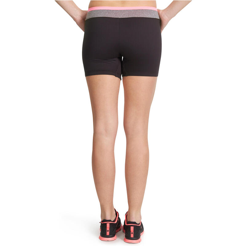 Short cardio fitness femme noir 100