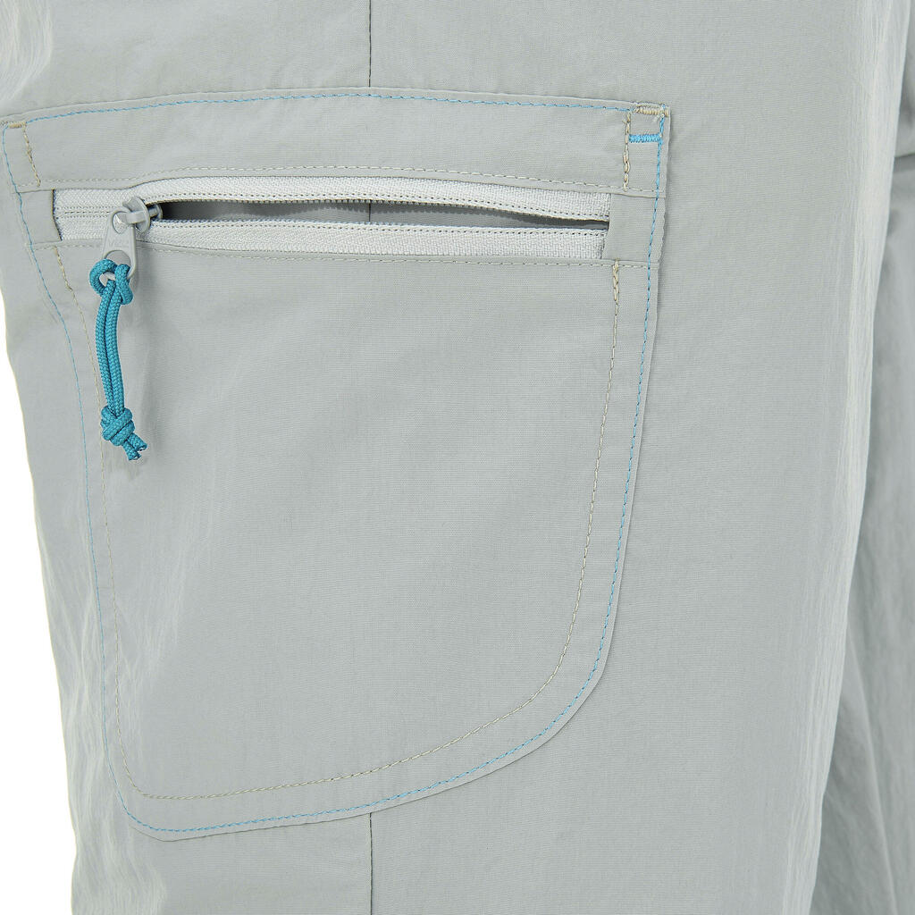Wanderhose Forclaz 50 Damen hellgrau