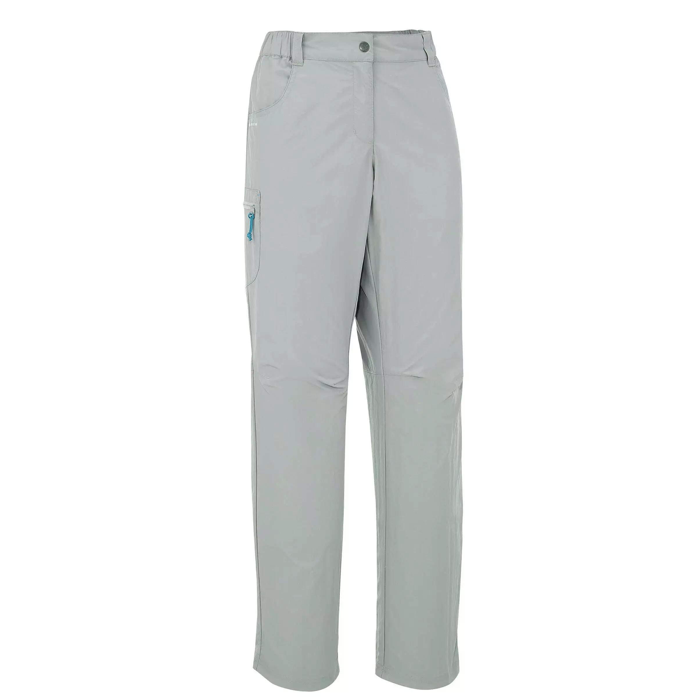 Women's Forclaz 50 Hiking Trousers - Light Grey 1/1