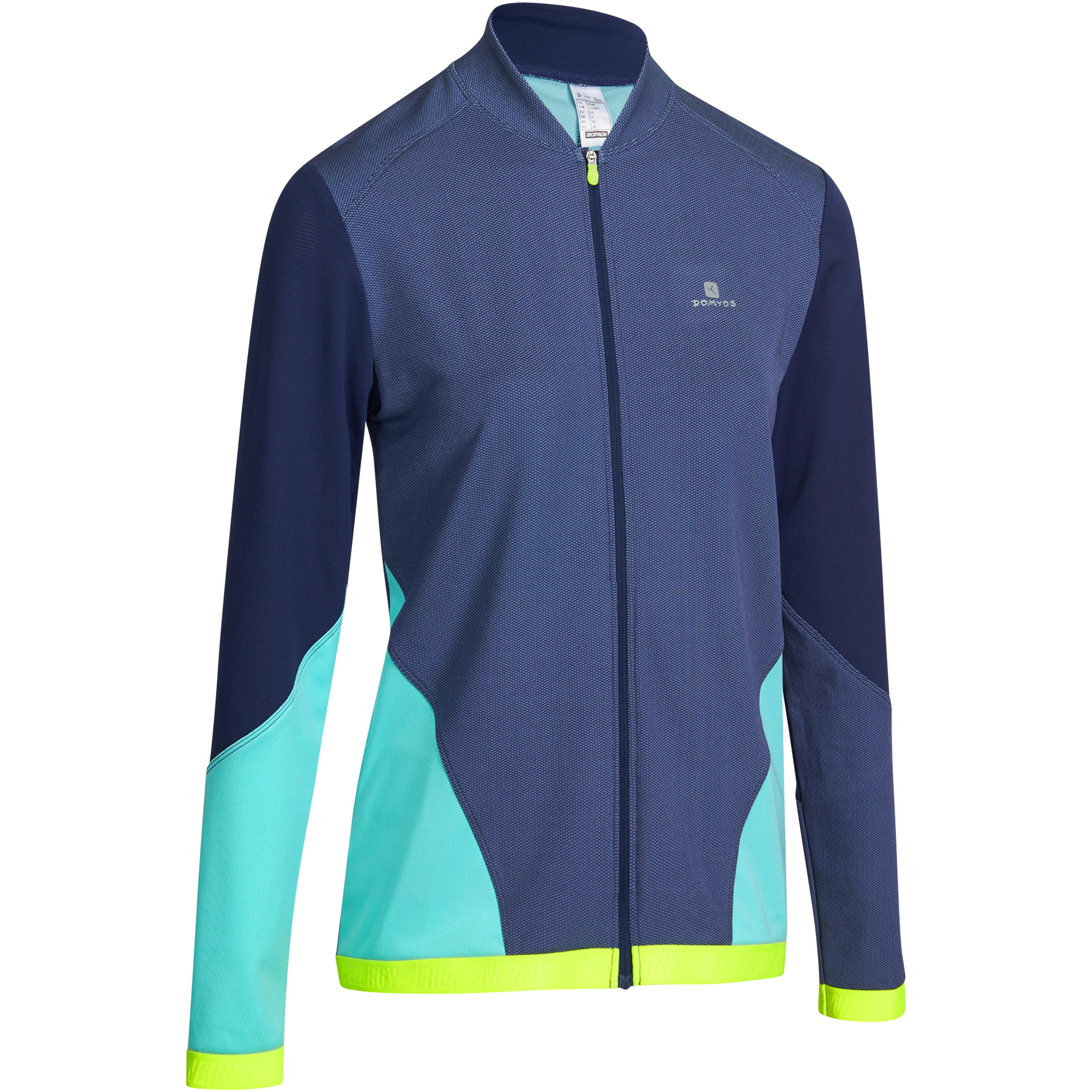 DOMYOS Energy+ Women's Fitness Jacket - Two-Tone Blue