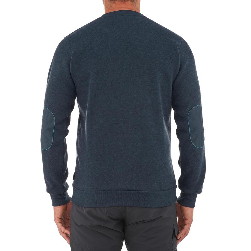 Maglione montagna uomo NH150 collo a V blu