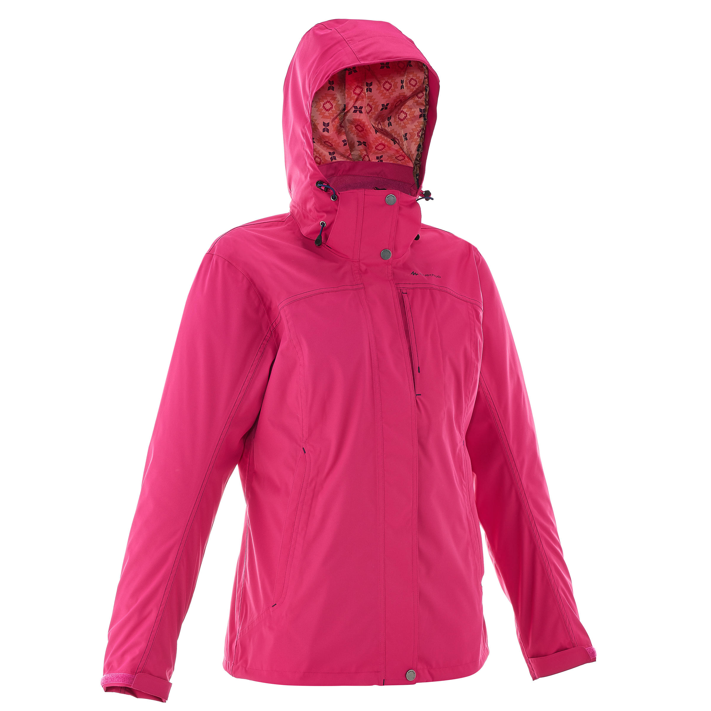 QUECHUA RainWarm 300 Women's Hiking 3-in-1 Jacket - Pink