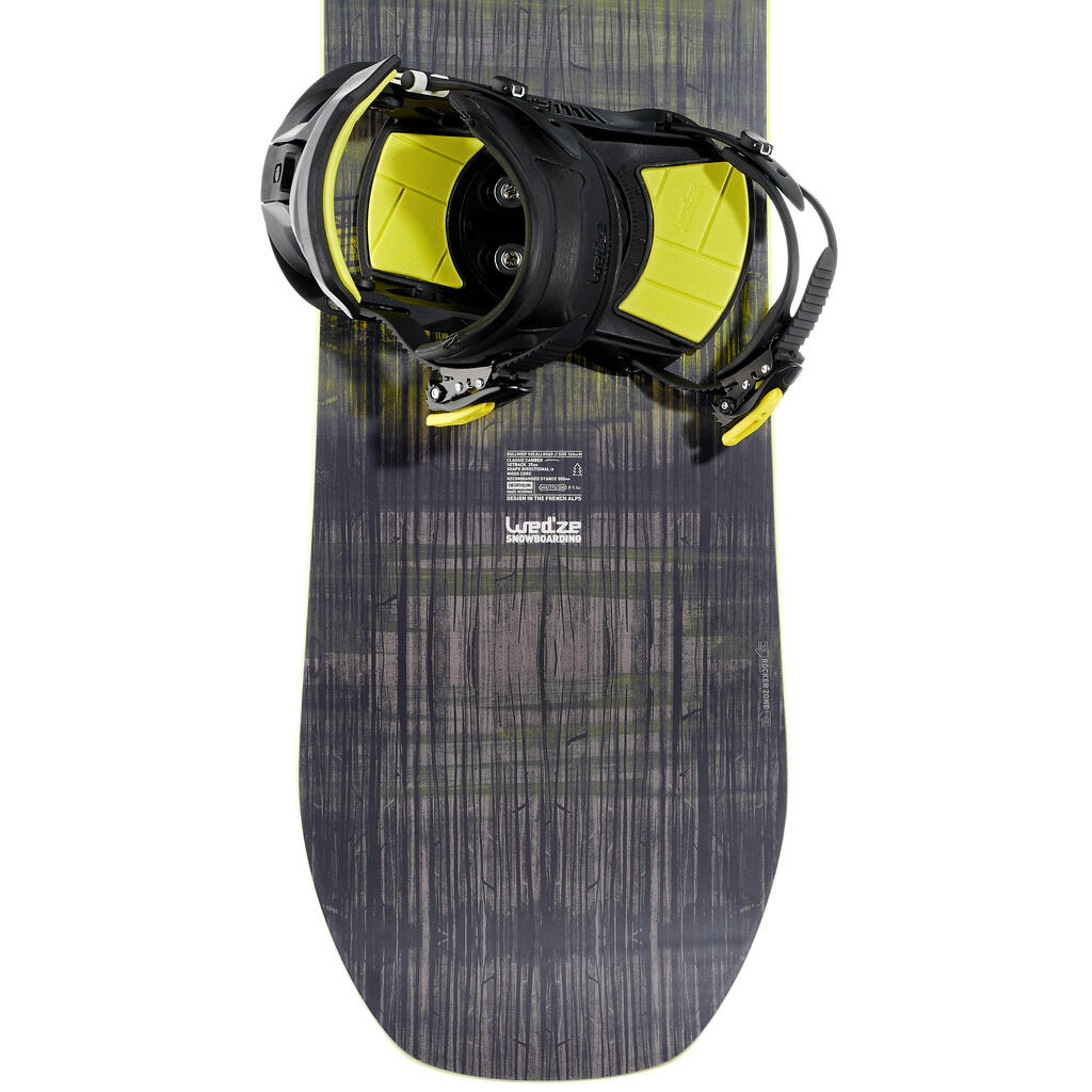 Snowboard Bullwhip 500 All Road Herren grau/gelb