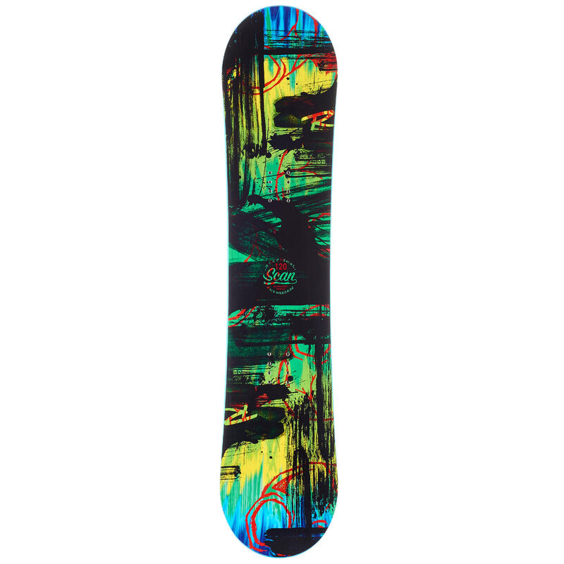 Snowboard Scan Negru Bleu Verde Copii