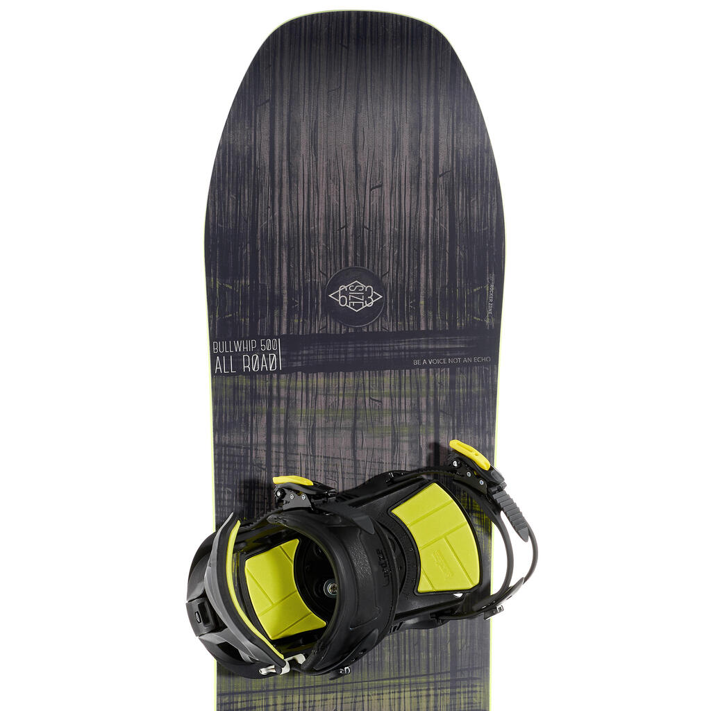 Snowboard Bullwhip 500 All Road Herren grau/gelb