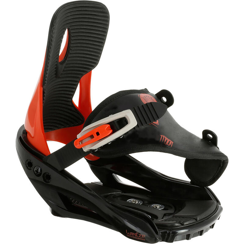 Fixations snowboard rapides enfant  - Faky S - noir et rouge